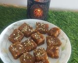 A picture of step 6 of Coconut, besan sheera barfi.