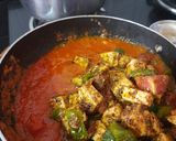 A picture of step 5 of Kadai paneer (jain).