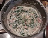 A picture of step 3 of Lasagna with Spinach, Mozzarella, and Ham.