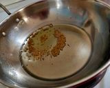 A picture of step 1 of Fenugreek leaves with brinjals sabzi.