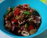 Foto langkah ke 8 dari resep Capcay cumi saos tiram.