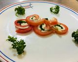 A picture of step 4 of Insalata caprese salad.