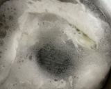 Foto del paso 7 de la receta Ensalada de Alubias templadas con setas al vino blanco, crujiente de jamón y huevo poche !!!
