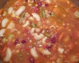 A picture of step 5 of Jo's Minestrone.