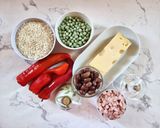 Foto del passaggio 1 della ricetta Insalata di Riso Arlecchino con peperoni Sweet Palermo