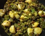 A picture of step 7 of Broad Beans and Potato Curry.
