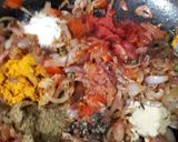 A picture of step 3 of Tadka arbi(Taro roots).