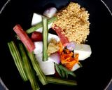 A picture of step 1 of Moong Dal with Veggies- Bottle Gourd,Drumsticks,Carrot & Beans.