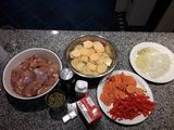 Pollo al disco a la cerveza negra