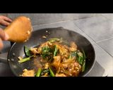 A picture of step 10 of Pad See Ew with Pork.