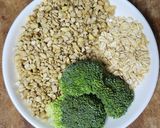 Hình bước làm 1 của món Sữa bông cải xanh + hạt điều + yến mạch 🥦🥦🥦