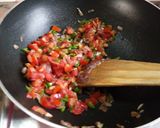 A picture of step 5 of Mexican salsa sauce.