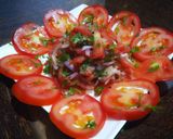 A picture of step 4 of Tomato salad dhaba style.