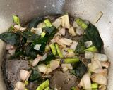 A picture of step 4 of Jowar Bhakri and vegetable (Pendbhaji Bhakri).