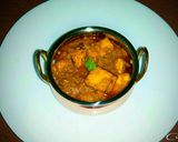 A picture of step 12 of Dhaba style paneer masala.
