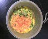 A picture of step 2 of Heart shaped Korean rolled omlette canapé.