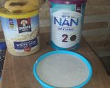 A picture of step 8 of Oats and banana puree for babies🥰🥰😋😋....