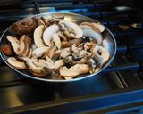 A picture of step 4 of Mushroom Biriyani.