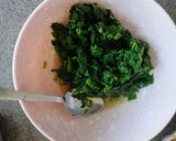 A picture of step 1 of Shahi rani palak paneer.