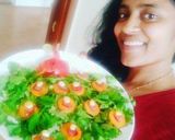 A picture of step 1 of Salad decorating plate.