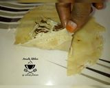 A picture of step 3 of Samosa and spring rolls.