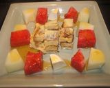 Foto del paso 14 de la receta: Tortilla de espárragos invertida con queso, melón y sandía