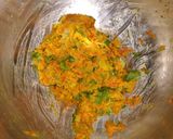 A picture of step 2 of Gajar Ki Sholey.