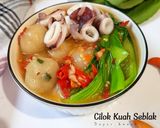 Foto langkah ke 5 dari resep Cilok Kuah Seblak (Takaran Sendok).