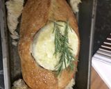 A picture of step 3 of Baked Camembert in sourdough.