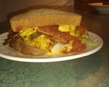 A picture of step 5 of The 2ed. Best sandwich in the world. 🙂.