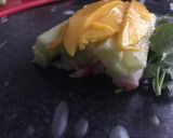 Foto del paso 6 de la receta: Rollitos de hoja de arroz con surimi, pepino y mango