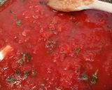 A picture of step 3 of Polpette in sugo - meatballs in a tomato sauce.