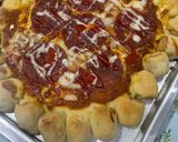 Foto langkah ke 8 dari resep Pizza cheesy bites tanpa ulen dan cepat kalis.