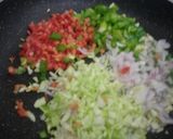 A picture of step 2 of Hot & sour soup.