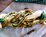 A picture of step 8 of Braided Bread with Basil Pesto.