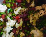 A picture of step 3 of Veggie pulav...!!! Easy recipe 👍😍.