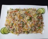 A picture of step 7 of Vegetables Fried Rice.