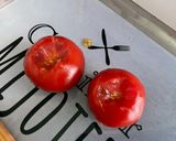 Une image de l'étape 3 de Salade de riz aux deux tomates, concombre et coriandre.