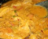 A picture of step 3 of Tikka baryani with national tikka masla.