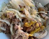 รูปขั้นตอนการทำที่ 4 ของ ยำไก่ผักแพวถั่วลิสง🌿🧄🥜🌶️