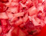 A picture of step 1 of Lemon watermelon juice.