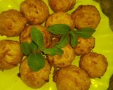 A picture of step 5 of Yam balls.