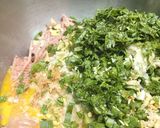 A picture of step 2 of Asian style turkey meatballs.