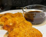 Foto del paso 3 de la receta: 🧄😁PECHUGAS DE POLLO EMPANIZADAS CON ARROZ DE JENGIBRE Y SALSA KATSU 🍗 😋😋