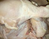 A picture of step 1 of KFC chicken.