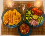 A picture of step 4 of Chorafali With Chatpata Beans Chats😋Special Snacks Treats 😋.