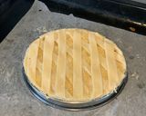 Une image de l'étape 7 de Galette pommes, poire, chocolat (sans oeufs) et ses chips de pelures de pommes.