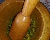 A picture of step 1 of Inside the Box - Truffle Fettuccine with Pistachio and Saffron Pesto.