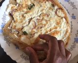 A picture of step 5 of Chapati egg roll.