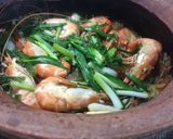รูปขั้นตอนการทำที่ 5 ของ กุ้งอบวุ้นเส้นหม้อดิน